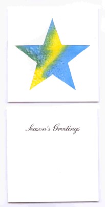 Season's Greetings card (Star) 